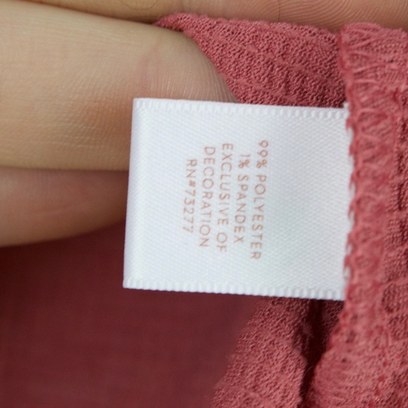 Lauren Conrad Open Shoulder Rose Shirt XS - Picture 4 of 8